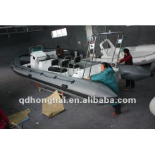 Top rib680 hypalon or pvc inflatable boat